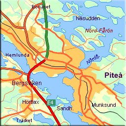 Fårölottens Koloniförening - Karta Piteå